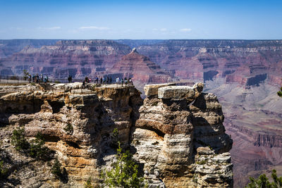 Grand canyon national park with canyon and and cliff during sunset