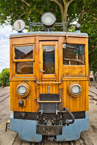 View of machine part of a train