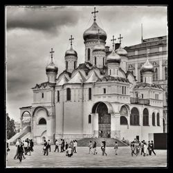 Low angle view of historical building against sky