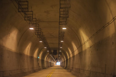 Illuminated tunnel