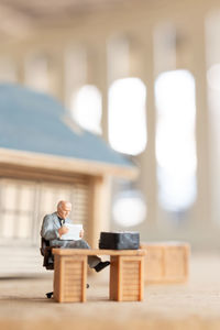 People sitting on table