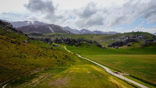 Scenic view of landscape against sky