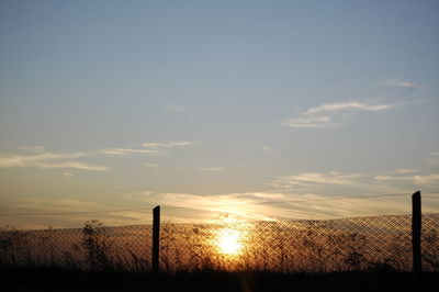 Scenic view of sunset sky