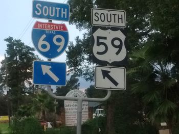 Low angle view of sign board