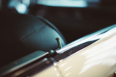 High angle view of vintage car