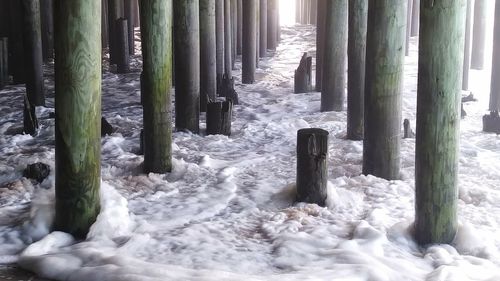 Scenic view of sea during winter