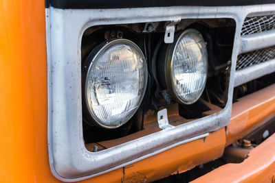 Close-up of vintage car