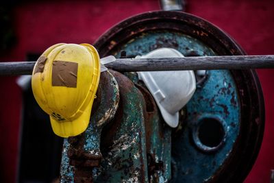 Close-up of metal object