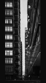 Low angle view of apartment buildings