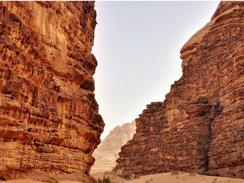 View of rock formations