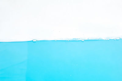 Close-up of bubbles against swimming pool