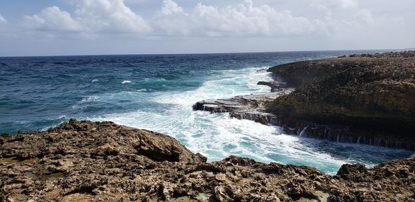 Scenic view of sea against sky