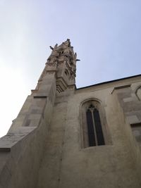 Low angle view of historic building against sky