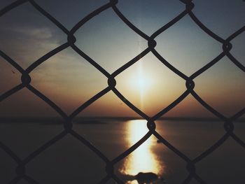 Full frame shot of chainlink fence