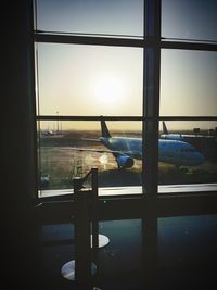 View of airplane window