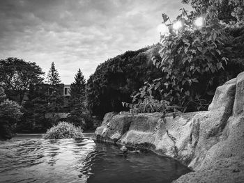 Scenic view of river against sky