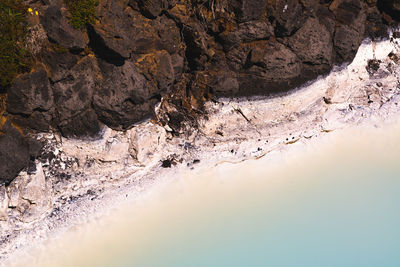 Rock formations in sea