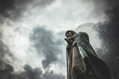 Low angle view of statue