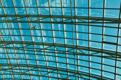 Low angle view of skylight