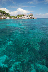 Scenic view of sea against sky