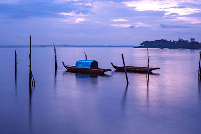 Tranquil morning by the beach