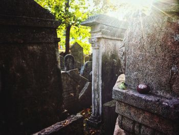 View of old cemetery