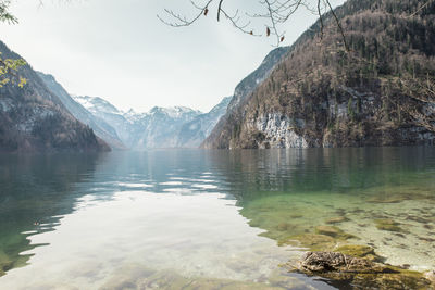 River and mountain range