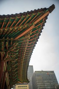 Low angle view of buildings against sky