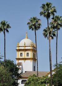 Low angle view of church against sky