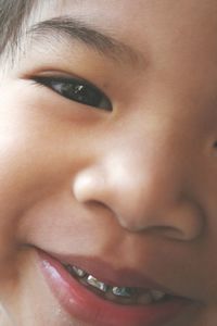 Close-up portrait of woman