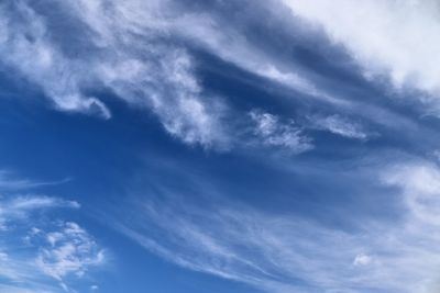 Low angle view of clouds in sky