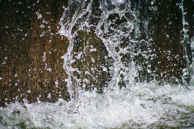 Close-up of splashing water