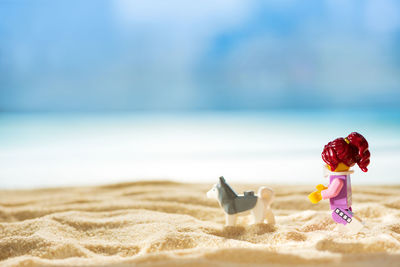 Scenic view of beach and sea against sky