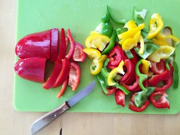 Close-up of red chili peppers