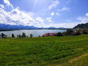 Scenic view of landscape against sky