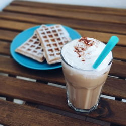 Close-up of coffee on table