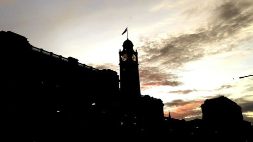 Low angle view of building against sky