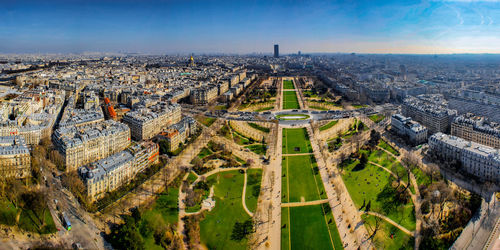 High angle view of cityscape