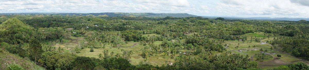 Panoramic view of landscape against sky