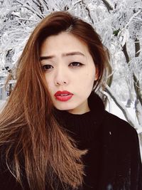 Portrait of young woman