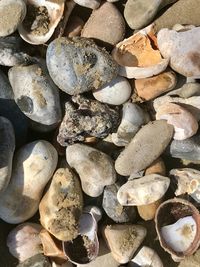 Full frame shot of stones