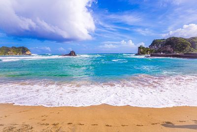 Scenic view of sea against sky