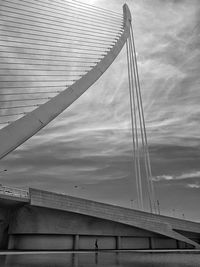 Low angle view of bridge against sky