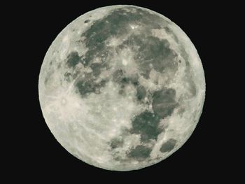 Low angle view of moon in sky