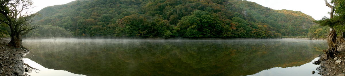 Scenic view of calm lake