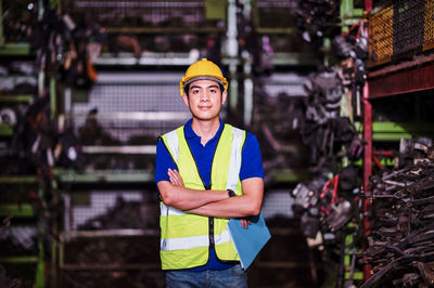 Man standing in factory