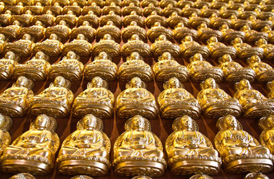 Full frame shot of buddha statues