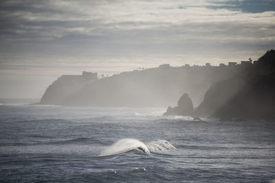 Scenic view of sea against sky