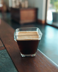 Close-up of coffee on table