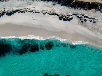 High angle view of swimming pool